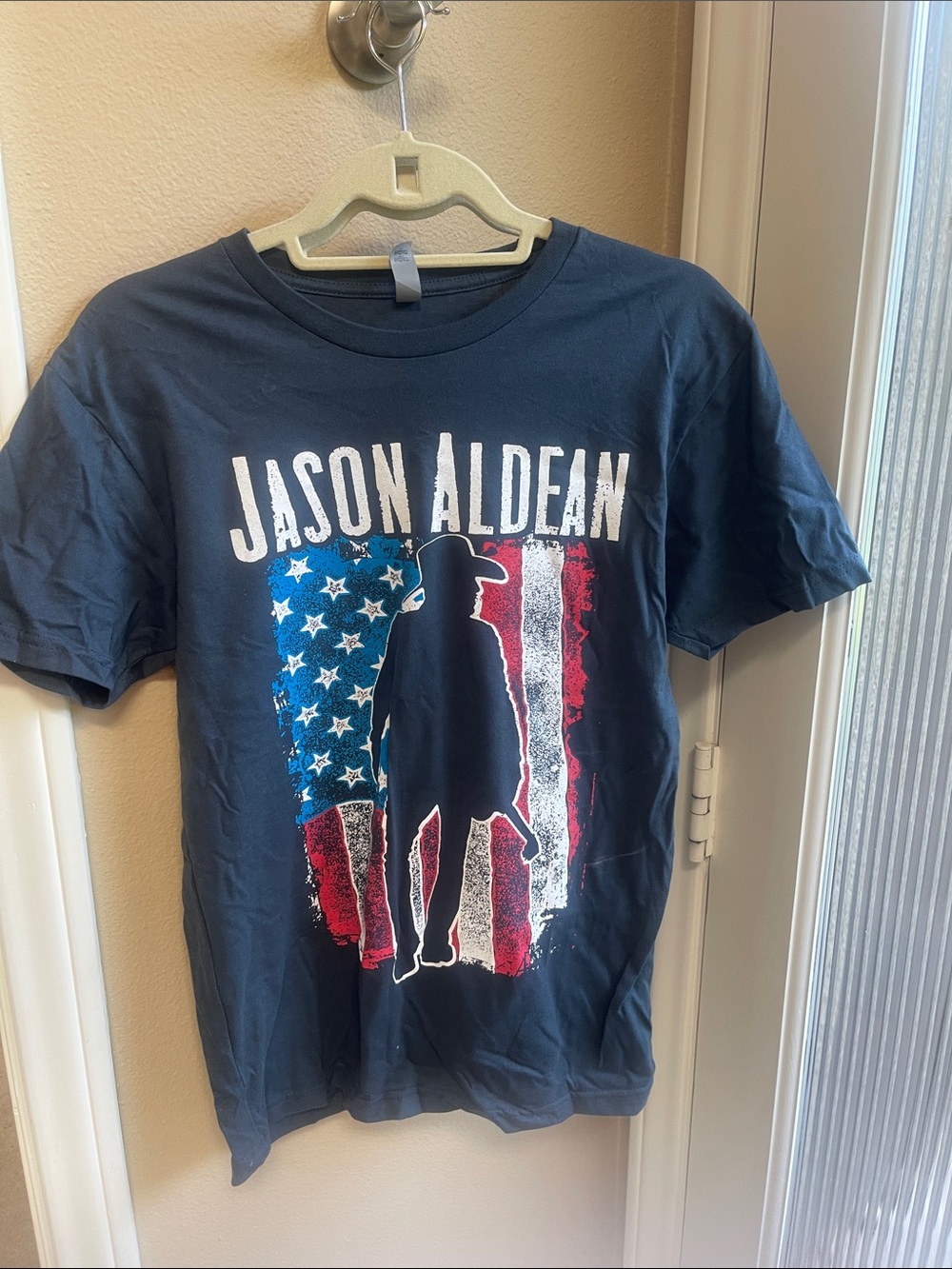 Next Level Apparel Navy Jason Aldean Graphic Tee